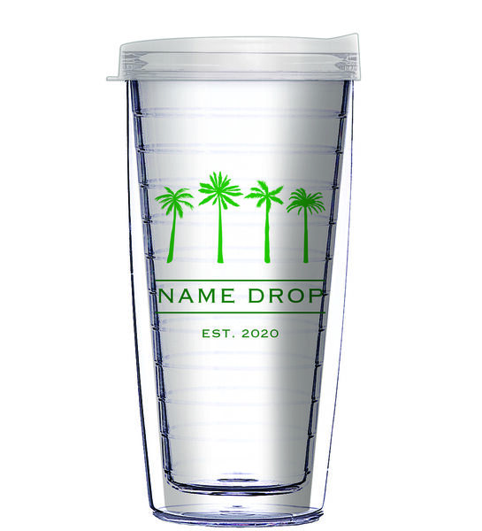 28oz Sport Tumbler - Four Palms Name Drop w/ Gray Lid ST-12402