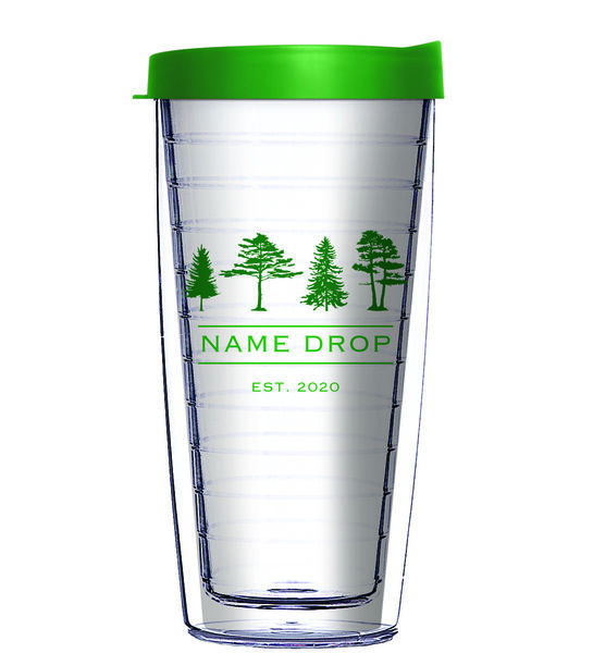 24oz Flareside Tumbler - Four Pines Name Drop w/ Black Lid 24F-12404