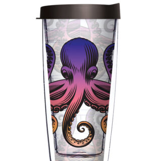 16oz Short Tumbler - Elegant Octopus without lid 01-12418