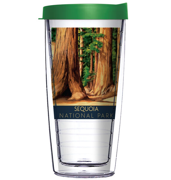 22oz Tumbler - Sequoia NP California w/ Emerald Green Lid 08-12434