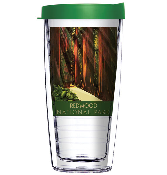 24oz Flareside Tumbler - Redwood NP California w/ Black Lid 24F-12439