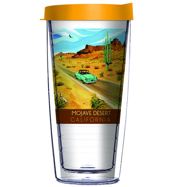 28oz Sport Tumbler - Mojave Desert California w/ Gray Lid ST-12451