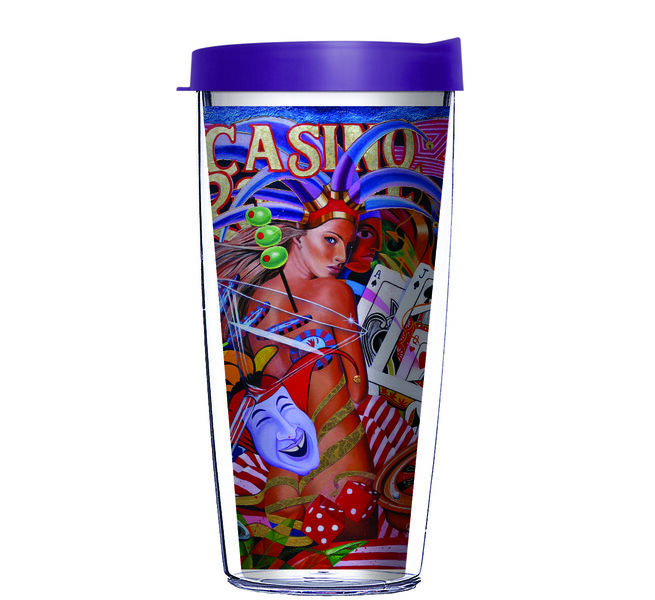 24oz Flareside Tumbler - Graeme Stevenson Viva Las Vegas 13320 w/ Black Lid 24F-12480