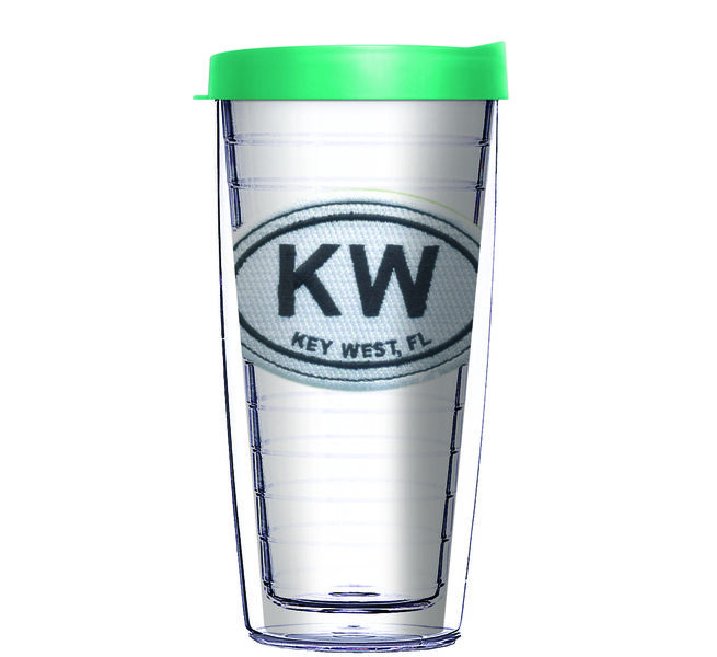 16oz Tumbler - KYW Key West Patch SU998F w/ Teal Lid 02-12493