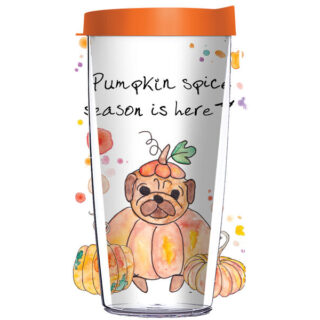 16oz Short Tumbler - Pumpkin Spice Season is Here without lid 01-12510