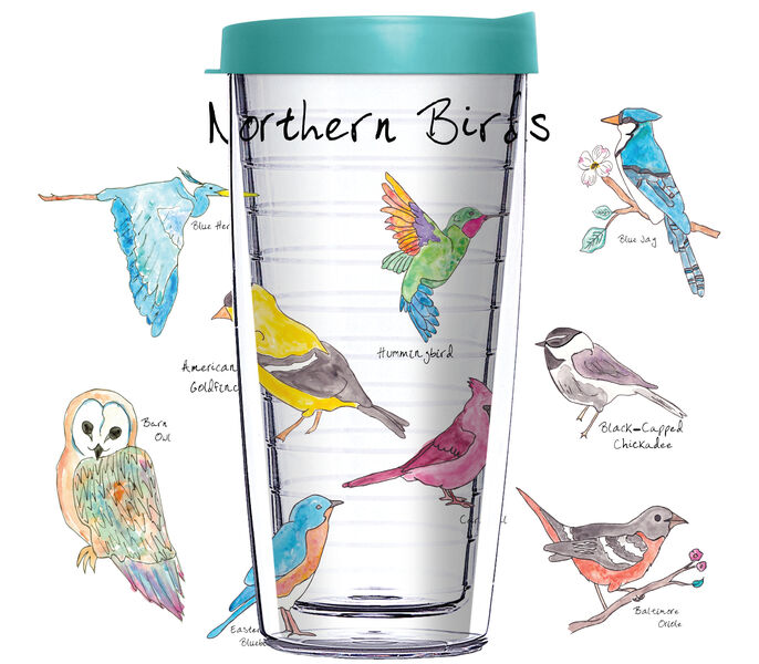 24oz Flareside Tumbler - Northern Birds w/ Black Lid 24F-12515