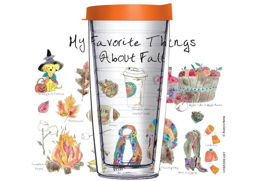 16oz Short Tumbler - Fall TF2 without lid 01-12540