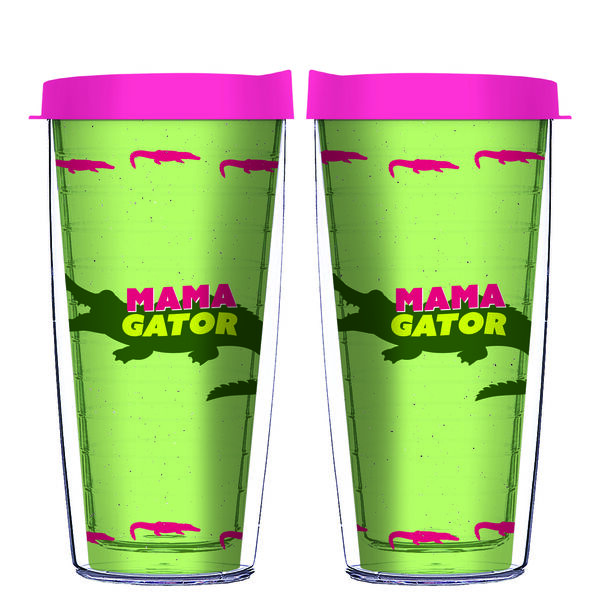 28oz Mega Tumbler - Mama Gator w/ Pink Lid H2-12553