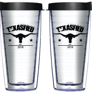 28oz Mega Tumbler - Texasfied with Longhorns w/ Black Lid H2-12617