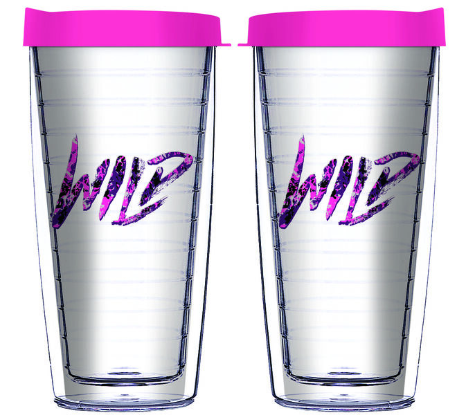 18oz Handle Mug - Wild Logo w/ Pink Lid 06-12625