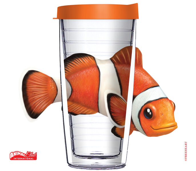 24oz Flareside Tumbler - Clown Fish Animal Club w/ Black Lid 24F-12630