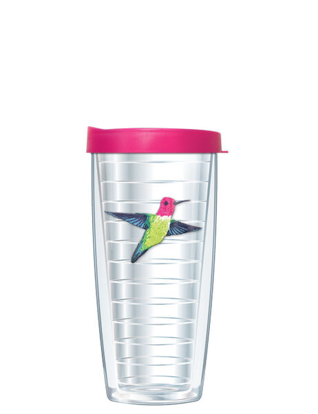 24oz Flareside Tumbler - Ruby Throated Hummingbird Patch w/ Black Lid 24F-221