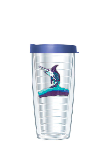 24oz Flareside Tumbler - Marlin Jumping Patch w/ Blue Lid 24F-364