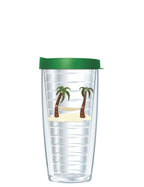 16oz Tumbler - Hammock Patch w/ Emerald Green Lid 02-367