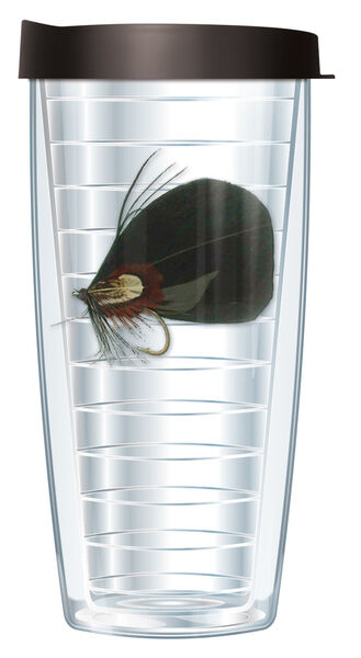 16oz Short Tumbler - Fly-Black Patch without lid 01-435