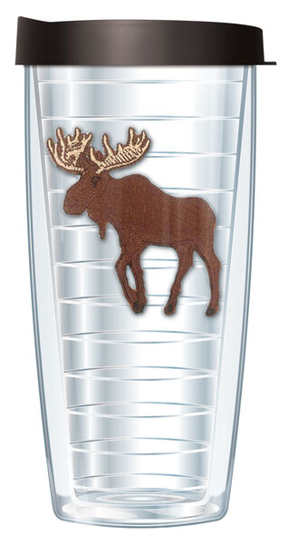 18oz Handle Mug - Moose Patch w/ Black Lid 06-615