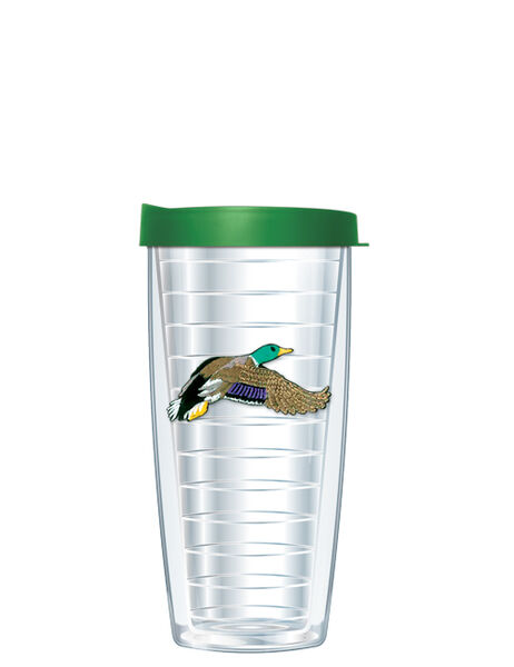 16oz Tumbler - Mallard Patch w/ Emerald Green Lid 02-620