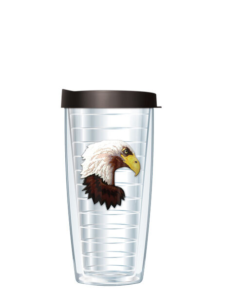 18oz Handle Mug - Eagle Patch w/ Black Lid 06-630