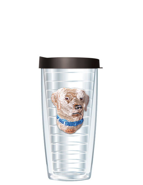 22oz Tumbler - Yellow Lab Patch w/ Black Lid 08-701