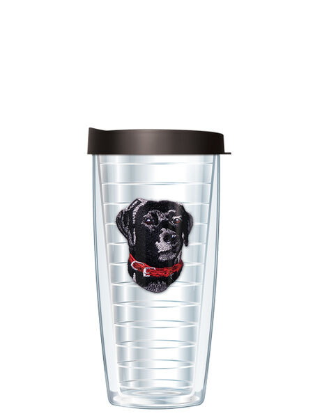 22oz Tumbler - Black Lab Patch w/ Black Lid 08-702