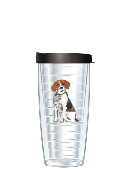 16oz Tumbler - Beagle Patch w/ Black Lid 02-703