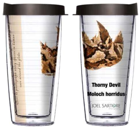 16oz Short Tumbler - Thorny Devil Profile without lid 01-ANI098-00407