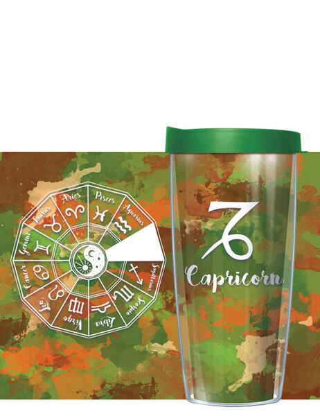 24oz Flareside Tumbler - Astrology Signs Capricorn w/ Black Lid 24F-AST10