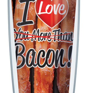 22oz Tumbler - I Love Bacon w/ Black Lid 08-BACMTB