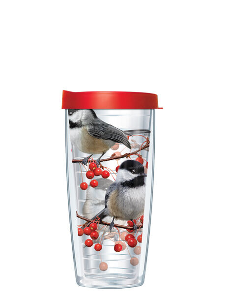 28oz Sport Tumbler - Chickadees w/ Gray Lid ST-BIR2