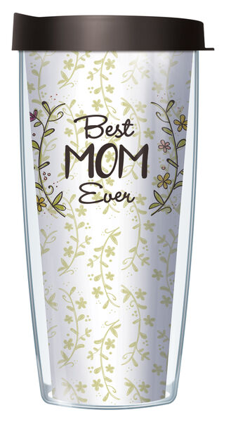 16oz Short Tumbler - Best Mom Ever without lid 01-BME