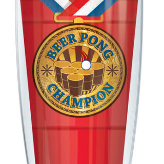 16oz Short Tumbler - Beer Pong Champion without lid 01-BPC