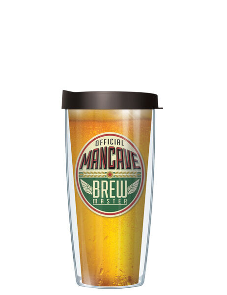 16oz Short Tumbler - Man Cave Brew without lid 01-BRECAV