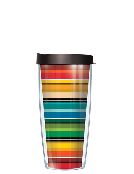 28oz Sport Tumbler - Colorful Stripes w/ Gray Lid ST-COS