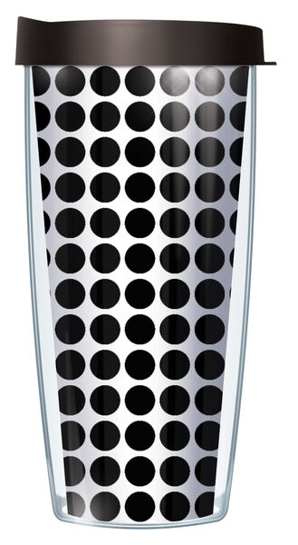 24oz Flareside Tumbler - Marci's Dots Traditional w/ Black Lid 24F-DOM000