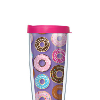 16oz Short Tumbler - Donut Pattern without lid 01-DON