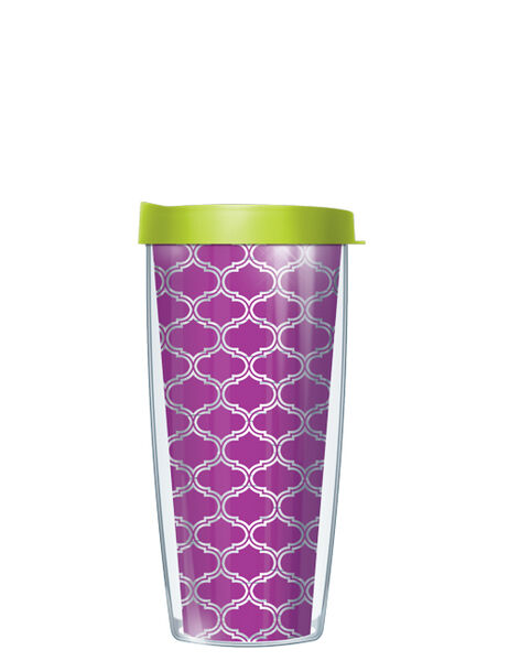 24oz Flareside Tumbler - Duofoil-Purple 253 w/ Black Lid 24F-DUO253