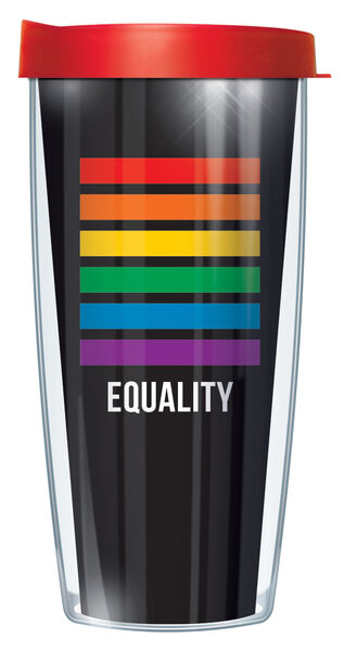 16oz Short Tumbler - Equality without lid 01-EQU