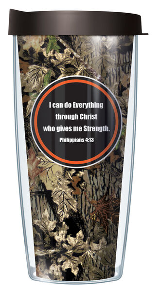 28oz Sport Tumbler - Everything Orange & Fall Camo w/ Gray Lid ST-EVE2