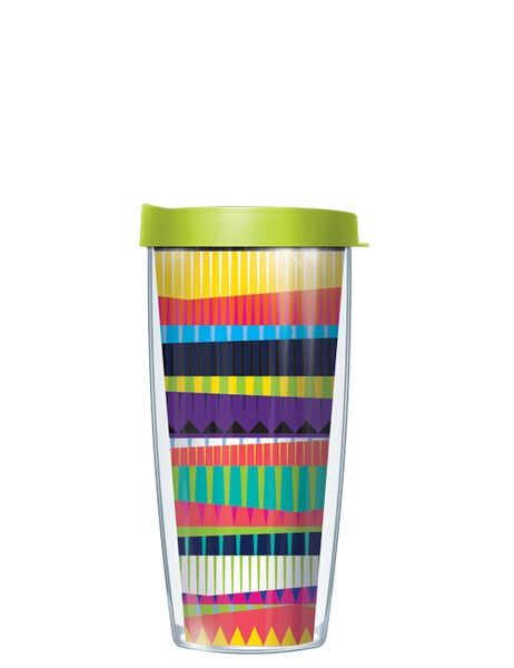 24oz Flareside Tumbler - Fiesta Stripe w/ Black Lid 24F-FIE