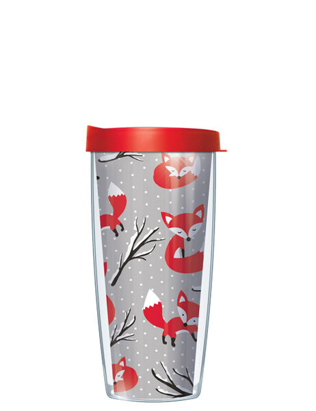 16oz Short Tumbler - Fox without lid 01-FOX