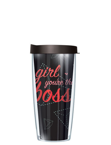 28oz Mega Tumbler - Girl Boss Black w/ Black Lid H2-GB1