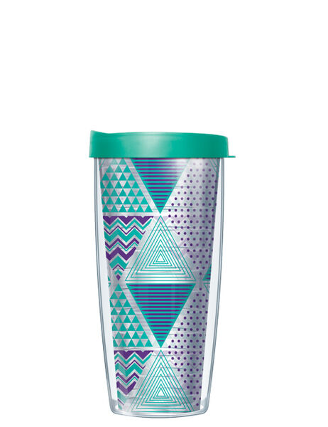 28oz Sport Tumbler - Geo Trinity-Teal w/ Gray Lid ST-GEO3