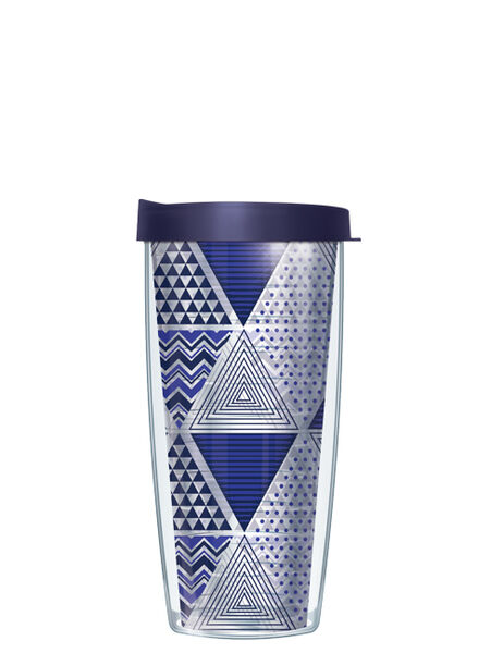 22oz Tumbler - Geo Trinity-Navy w/ Navy Lid 08-GEO4