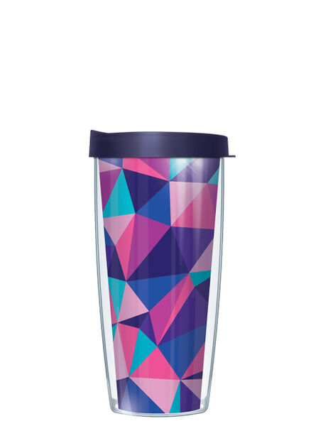 24oz Flareside Tumbler - Geometric Pyramids w/ Blue Lid 24F-GMP