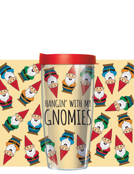 28oz Sport Tumbler - Hangin' W/ My Gnomies w/ Gray Lid ST-GNO