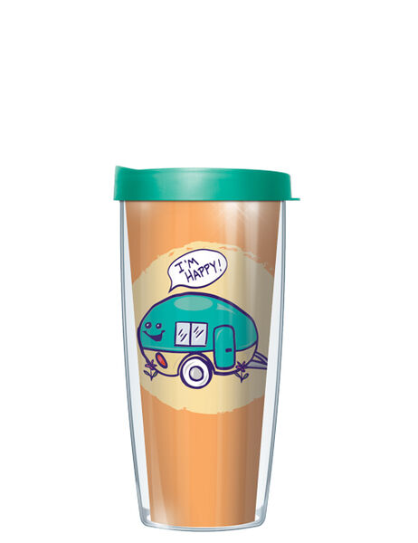 24oz Flareside Tumbler - Happy Camper Teal w/ Black Lid 24F-HAPC