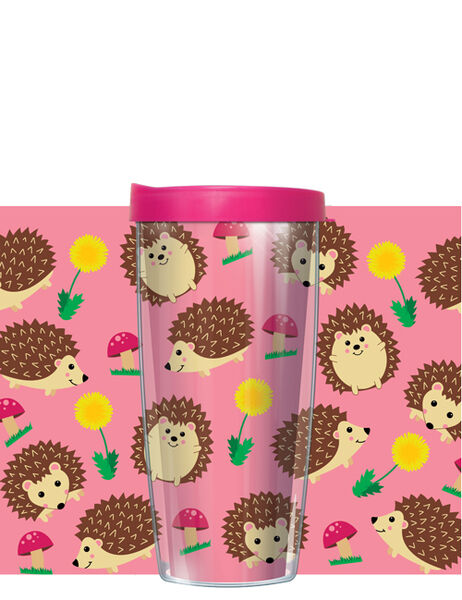 24oz Flareside Tumbler - Hedgehog Poses w/ Black Lid 24F-HGE