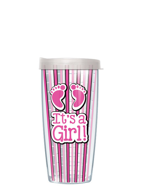 22oz Tumbler - It's a Girl w/ Clear Lid 08-IAG1