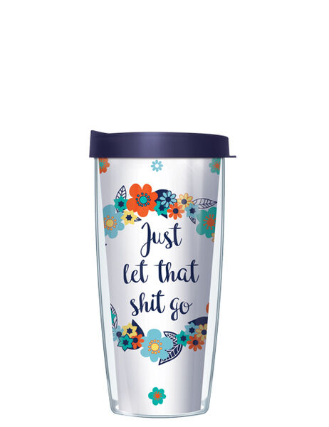 16oz Short Tumbler - Just Let Go without lid 01-JLG