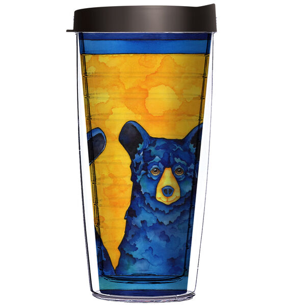 16oz Tumbler - Three Bears D8 w/ Black Lid 02-JQ-KS-9209